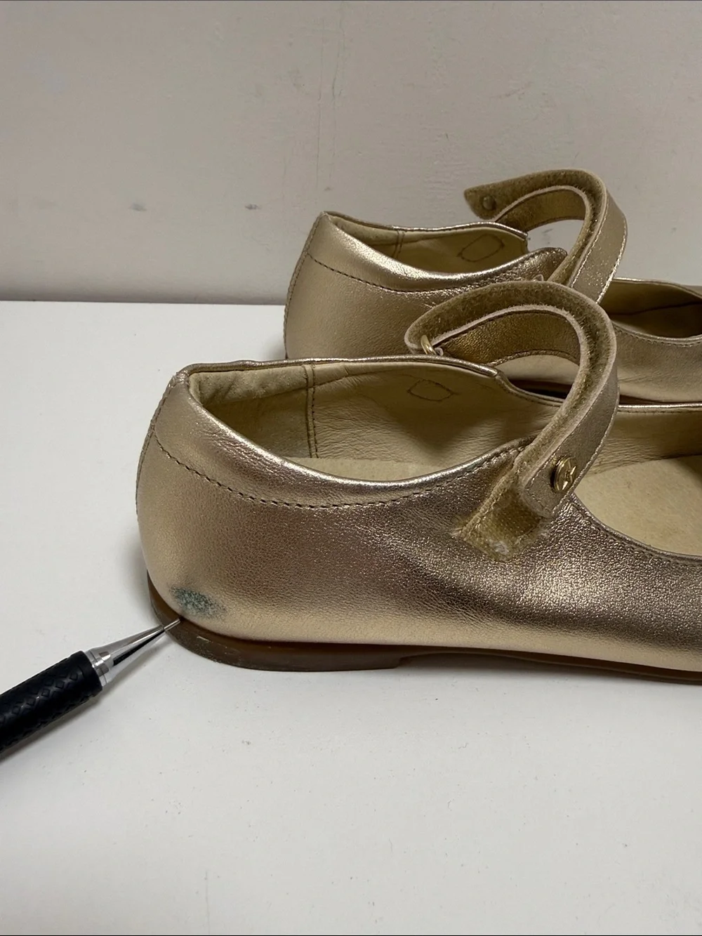 NATURINO GIRL'S DARLING MARY JANE FLATS - CIPRIA  sz 1.5 or 32 EU